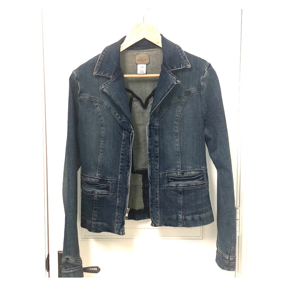Jill Stuart denim jacket size 2 like new condition